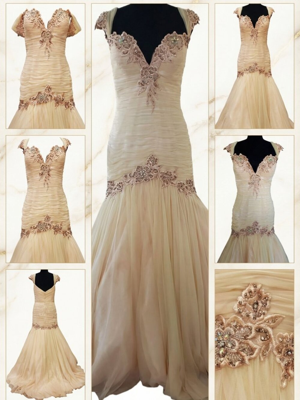 Luxury Designer Couture Wedding Evening Cocktail Prom Party Runway Chiffon Dress